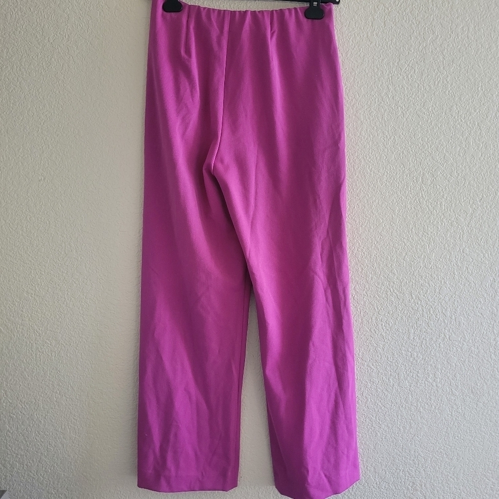 Nic+Zoe NWT Work it Wide Leg Pocket Trouser Orchid Petal Pants Size 4 - Picture 6 of 6